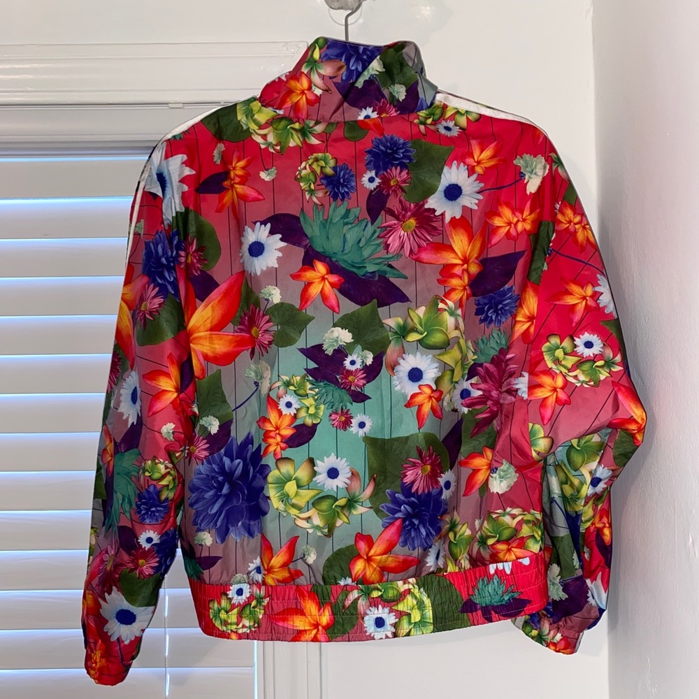 Flower Adidas Bomber Jacket - Picture 2 of 6